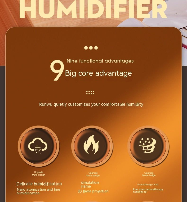 Flame Humidifier and Aroma Diffuser